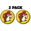 Buc-ee's BEAVER ROUND LOGO MULTI SIZE 2 PACK VINYL STICKER