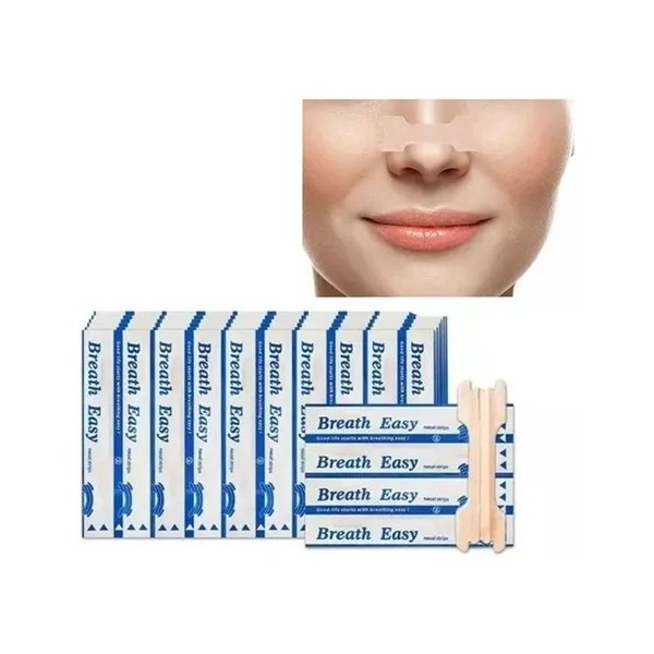 100 Unidades De Tiras Nasales Anti Ronquidos Respirar Mejor