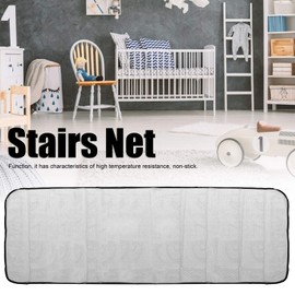 TOPINCN Red de Escaleras para el Hogar, Protección para Niños, Red Decorativa de Seguridad Gruesa para Red de Cuerda, Red de Seguridad para Patios de Juegos (Red Protectora Negra de 3