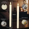 SEHNSY Set of 4 Ivory LED Flameless Taper Candles with