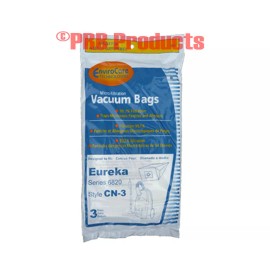 EnviroCare Eureka CN 3 62295 Canister Vacuum Cleaner Allergen Bags Model Series 6820 - 1 single CN3 Dust Bag Tank Type GE6820 Part 317
