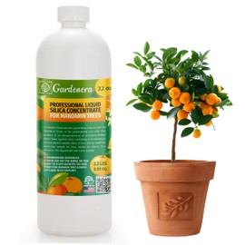 𝐏𝐑𝐎𝐅𝐄𝐒𝐒𝐈𝐎𝐍𝐀𝐋 Liquid Silica Plant Supplement - 32oz - Mandarin Trees Liquid Silica Boost Fertilizer - Stronger Stems & Healthy Leaves for Indoor & Outdoor Mandarins (Makes 180 Gallons)