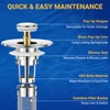 2PCS Bathroom Sink Stopper Strainer, Pop-Up Bathroom Sink Drain Strainer