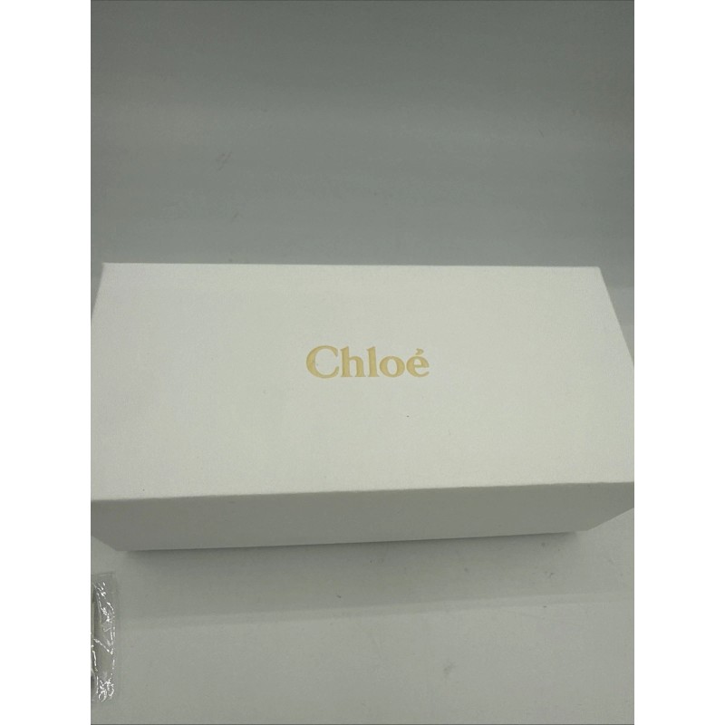 Chloé CHLOE LARGE White HARD SUNGLASS CASE w WHITE BOX