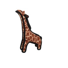TUFFY -World's Tuffest Soft Dog Toy - Zoo Giraffe - Made Durable, Strong & Tough. Interactive Play (Tug, Toss & Fetch). Machine Washable & Floats. (Combo Pack #1)