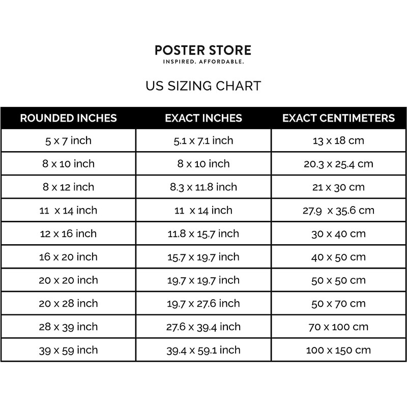 Poster Store 8x12 Black Metal Picture Frame