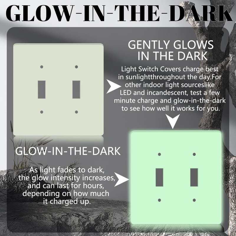 1 Pcs Glow Covers Switch Plates And Outlet Covers Light