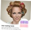 FOMIYES 16Pcs Self Grip Hair Rollers for Home and Salon