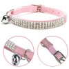 CHUKCHI Soft Velvet Safe Cat Adjustable Collar Bling Diamante with