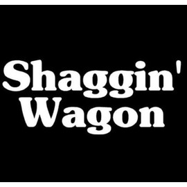 Ranger Products Shaggin Wagon Funny Joke Decal Sticker, Die Cut Vinyl Decal for Windows, Cars, Trucks, Tool Boxes, laptops, MacBook - virtually Any Hard, Smooth Surface