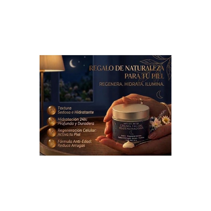Crema Facial Noche Antiedad Nutritiva Hidratante