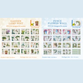 Scrapbooking Accessories Stickers, Bullet Journal Sticker, PET Scrapbook Sticker Set