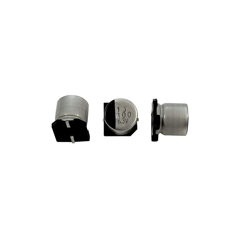 Elko Capacitor 20x Radial 100µF 6.3V SMD Electrolytic Capacitor up