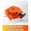 BTROVIA 596249001 Recoil Starter Assembly with Pull Cord Compatible with