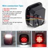 Partsam 2x Red/White 39 LED Stop Turn Tail Stud Lights