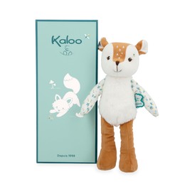 KALOO Fripons - Pantin Fawn Nathan - Plush and Baby Comforter - Ideal for Birth - Brown - 25 cm - From Birth - K205003