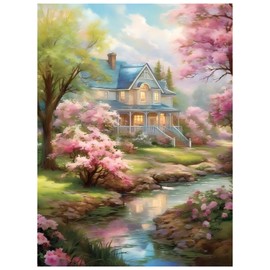 Diamond Painting Landscape, Diamond Painting Kits for Adults, Landscape Diamond Art Peinture Diamant for Gifts and Home Wall Decor 12x16 Inch