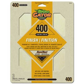 Gator Premium Sanding Sheets, 400 Grit