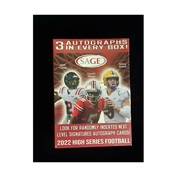 2022 Sage Football High Series Factory Sealed BLASTER Box 3