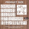 Keluna Uppercase Letter Stencils for Painting - 30 Pcs Alphabet