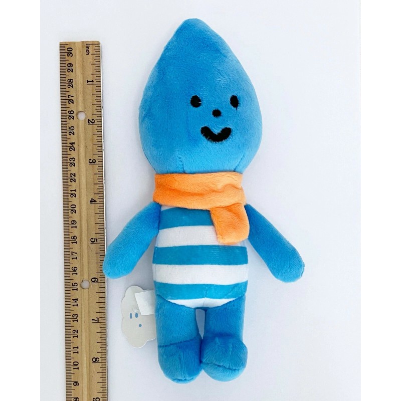 Fluffy House Cute Blue Little Raindrop Plush Stuffed Toy, Raindrop