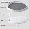 Roninkier Lazy-Susan Rotatable Spice Rack - 2-Pack 25cm Cupboard Organiser