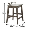 Steve Silver Furniture Ryan Counter Stool, 1-Stool, Rustic Design, Gallery