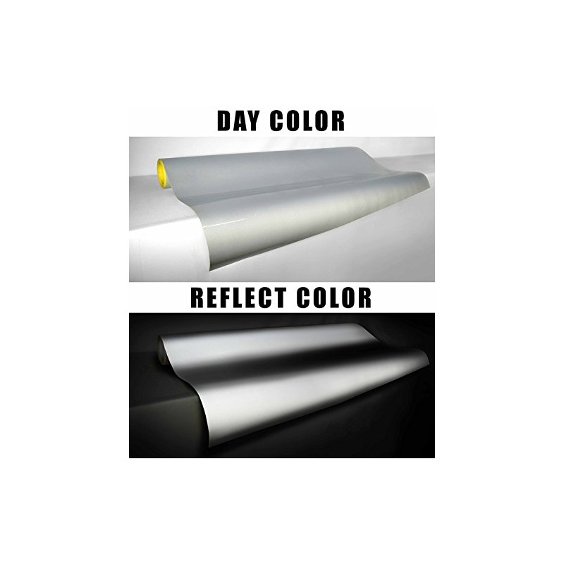 VViViD Reflective Gloss Silver White Vinyl Car Wrap Film DIY