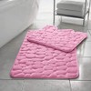 Memory Foam Bath Mat 2 Piece Set Pebbles Non Slip