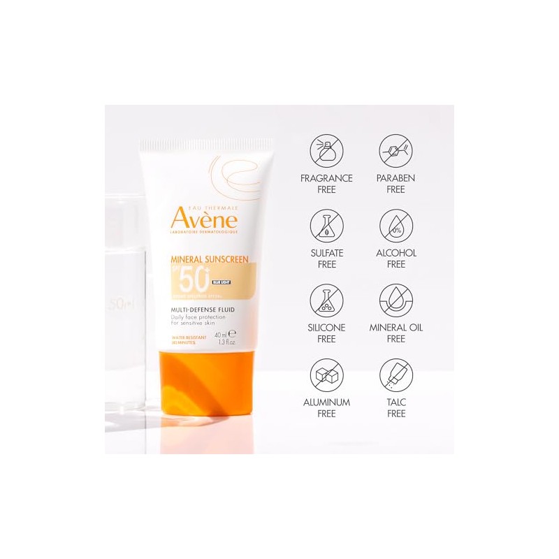 Eau Thermale Avene Solaire UV Mineral Multi-Defense Tinted Sunscreen Fluid