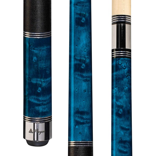 Players Classic Birds-Eye Maple with Triple Silver Rings Cue