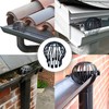 Hsthe Sea Plastic Gutter Guards Downpipe Adjustable Black Filters -