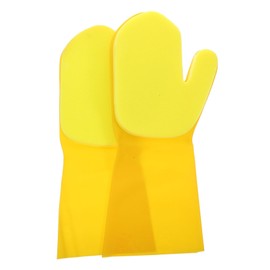 Healvian 2pcs Reusable Household Cleaning Gloves Kitchen Dishwashing Gloves for Plate and Dishes Washing Soft Sponge for Comfortable Use