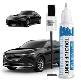 Jet Black Mica(41W) Touch Up Paint for Mazda-Exact Match 2 in 1 touchup Paint Pen for Chips and Nicks Repair Car Paint Scratch Repair
