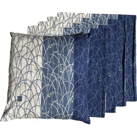 JOYDREAM Zabuton Cover, 55, 59, Set of 5, Blue 55x59