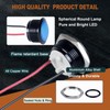 DMWD 2PCS 19mm 3/4 inches Metal Indicator Light, 12-24V AC/DC