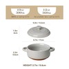 MALACASA Mini Cocotte Set - 12 OZ Ramekins with Lids