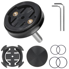 NewZC GPS Bicycle Mount Set of 2 Road Bike Bicycle Holder Aluminium MTB Bicycle Computer Mount Navigation Watch Handlebar Mount for Garmin Edge 130 200 500 510 520 800 810 1000 1030 1040 - Black