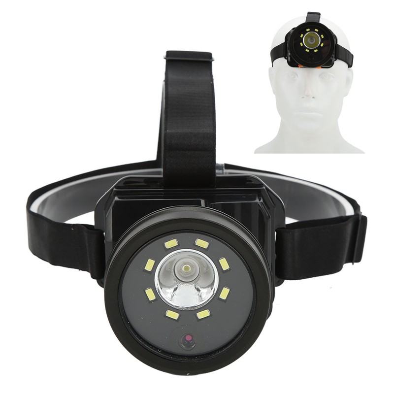 Head Mounted Action Camera 1080P HD Video Camcorder Led Headlamp