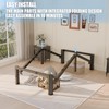 Yitong Angel 14 inch Twin Bed Frame with Rounded Corner