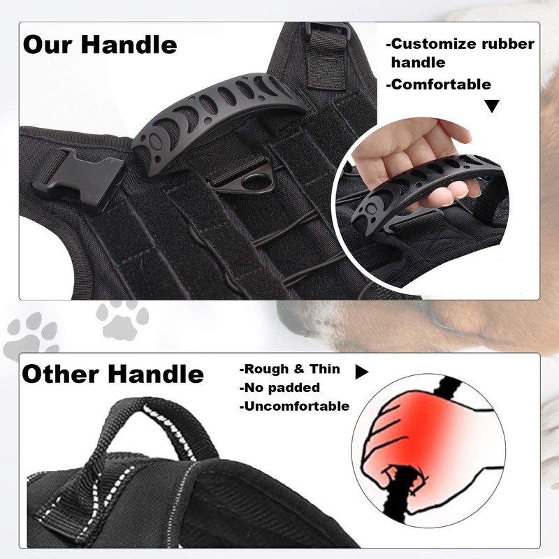 SALFSE Tactical Dog Training Harness Outdoor Working Vest Adjustable Military