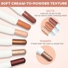 LOKFAR Cream Eye-Shadow Stick, Waterproof Cream Eyeshadow Pen Rotatable Creamy
