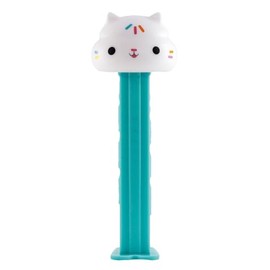 PEZ Gabbys Dollhouse Candy Dispenser - Cakey Cat PEZ Dispenser With 2 Candy Refills | Gabby's Dollhouse Party Favors, Grab Bags