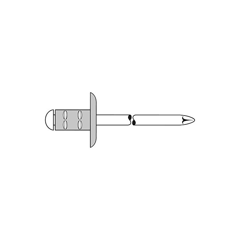 Mehrber. Alu Rivet Steel Großk 4,8x17 mm Gesipa