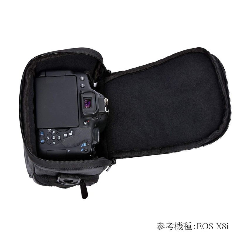 FOSOTO, Shoulder Camera Bag for Canon, Nikon, Sony, PU Leather