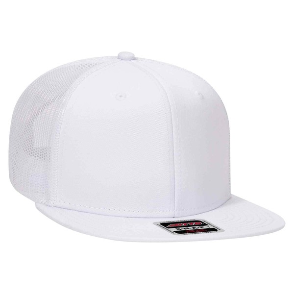 Otto 141-1070 Cap Flat Visor, Cotton Front, 6 Panels, Polyester
