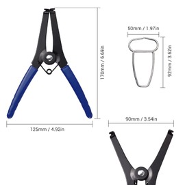 Spring Clamp Pliers with 10 Miter Clamps Woodworking Tool Miter Pliers and Clips for Frames Moldings Wooden Composite Miter Corners