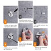NewZC Wall-Mount Robe and Towel Hooks 3 Packs Bath Robe
