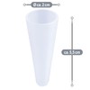 com-four® 2 x Plastic School Cone Tip Protectors – Round
