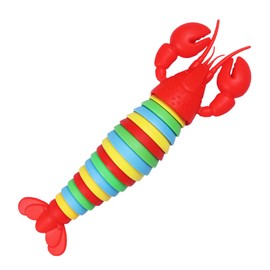 AMONIDA Juguete Sensorial de Langosta 3D, Juguete con Punta de Dedo de Langosta Impresa en 3D, Alivio del Estrés de Torsión Libre, Colorido y Lindo para Jugar en Casa (Cabeza roja)